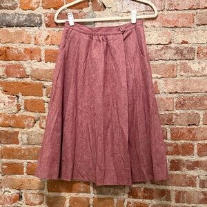 Chic Mauve A-Line Skirt